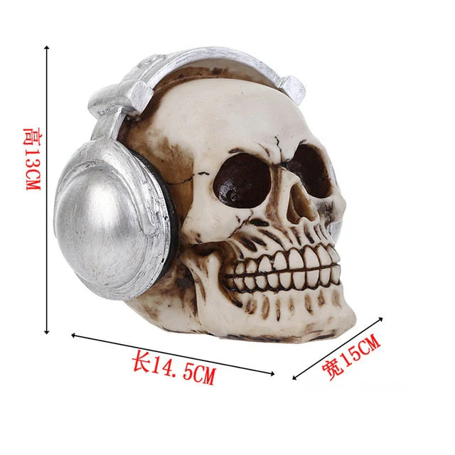 Skull Resin Skeleton Halloween Decoration - Image 5