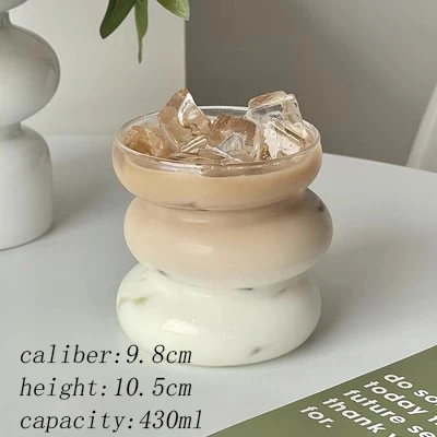 Sleek Glass Irregular Bubble Mug - Image 9