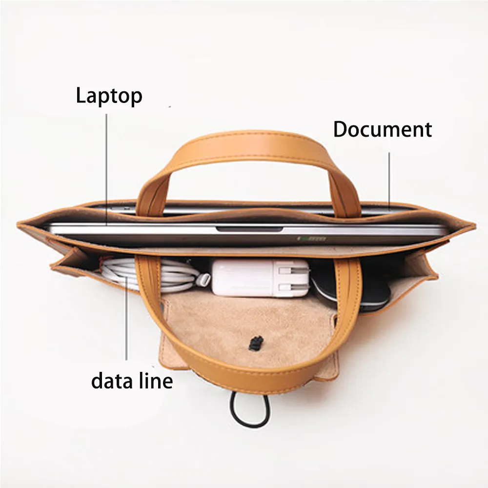 Sleek Organizer Ultra-Thin Waterproof Laptop Handbag - Image 3