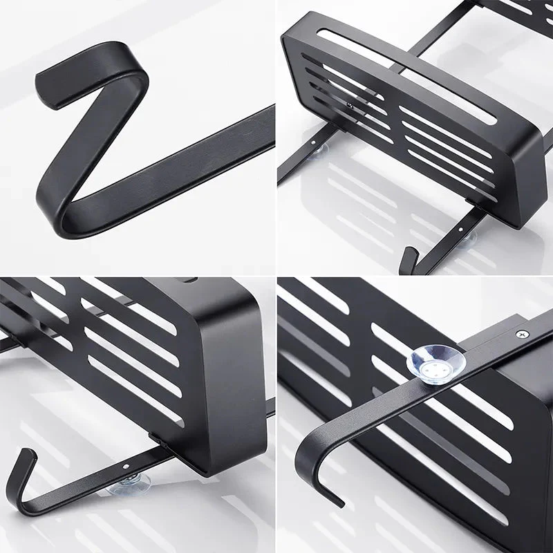Sleek Shower Nail-Free Dual Layer Organizer Rack - Image 6