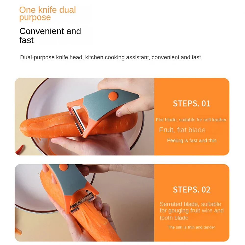 Slice Ease Dual-Action Fruit & Veggie Peeler - Image 3