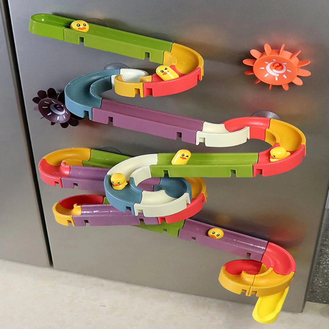 Sliding Ducks Stackable Kids Bath Toy - Image 2
