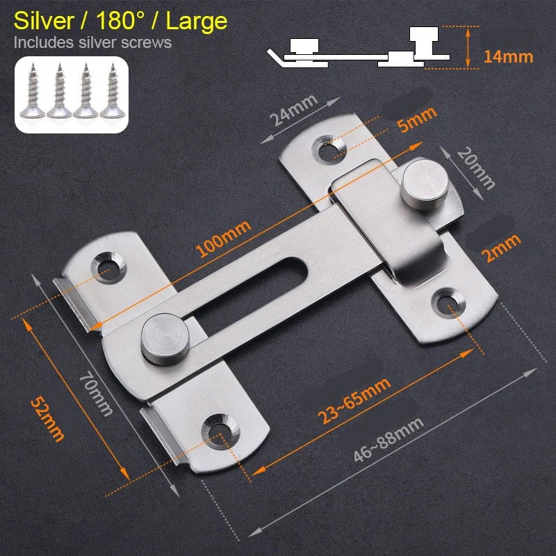 Sliding Simple Cabinet Closet Lock - Image 10