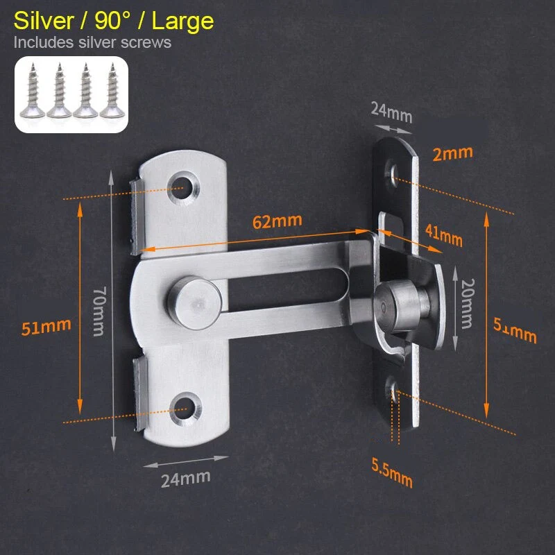 Sliding Simple Cabinet Closet Lock - Image 9