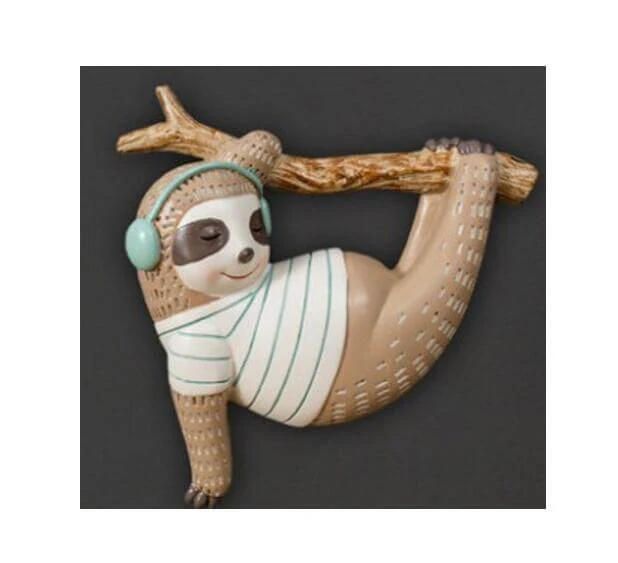 Sloth Animal Wall Hanging Sculpture - Image 2