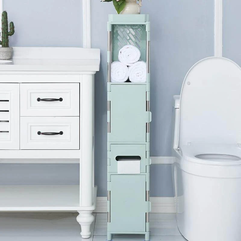 Small Bathroom Floor Cabinet Organizer - Image 10