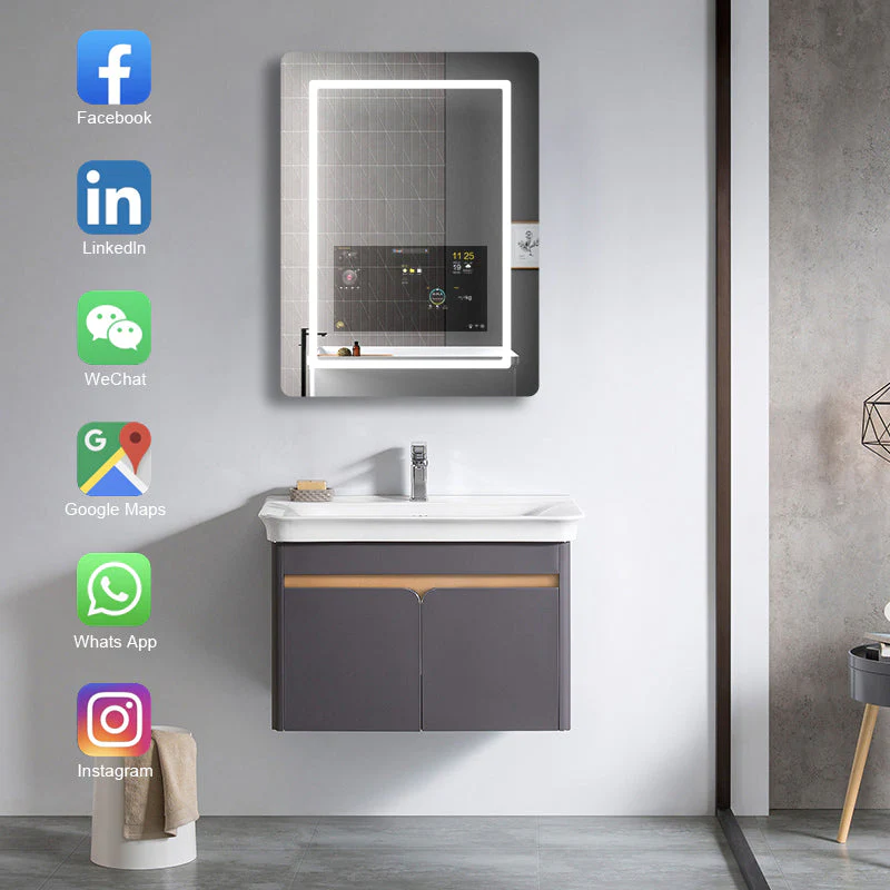 Smart Anti-Fog LED Wall Bathroom Mirror - Image 3
