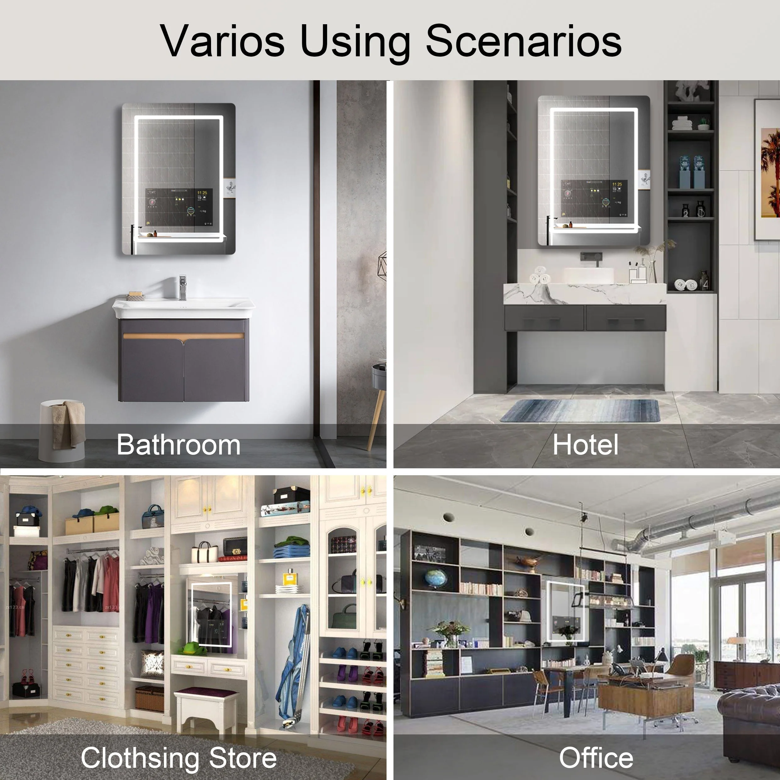 Smart Anti-Fog LED Wall Bathroom Mirror - Image 5