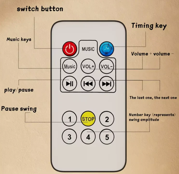Smart Bedside Remote Control Multifunctional Baby Crib - Image 6