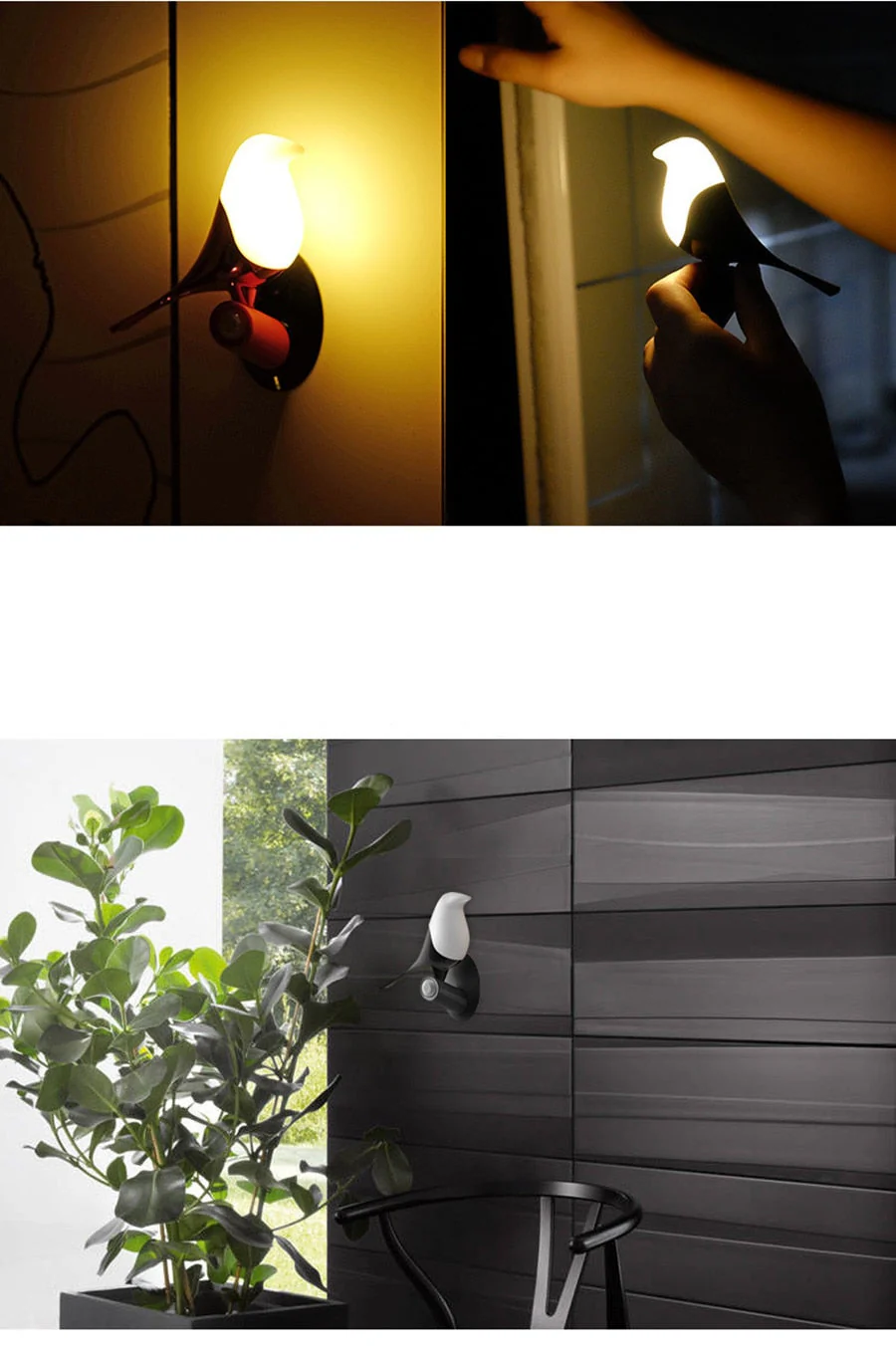 Smart Creative Chargeable Atmosphere Tree Bird Lamp - Image 10