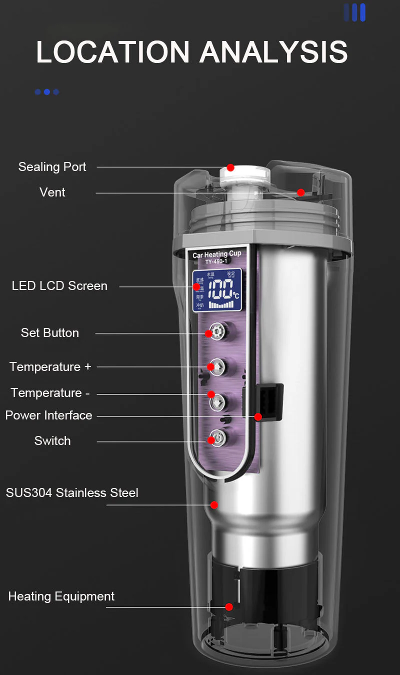 Smart Heating Digital Car Thermos - Image 3