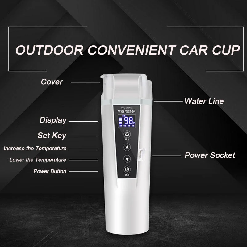 Smart Heating Digital Car Thermos - Image 7
