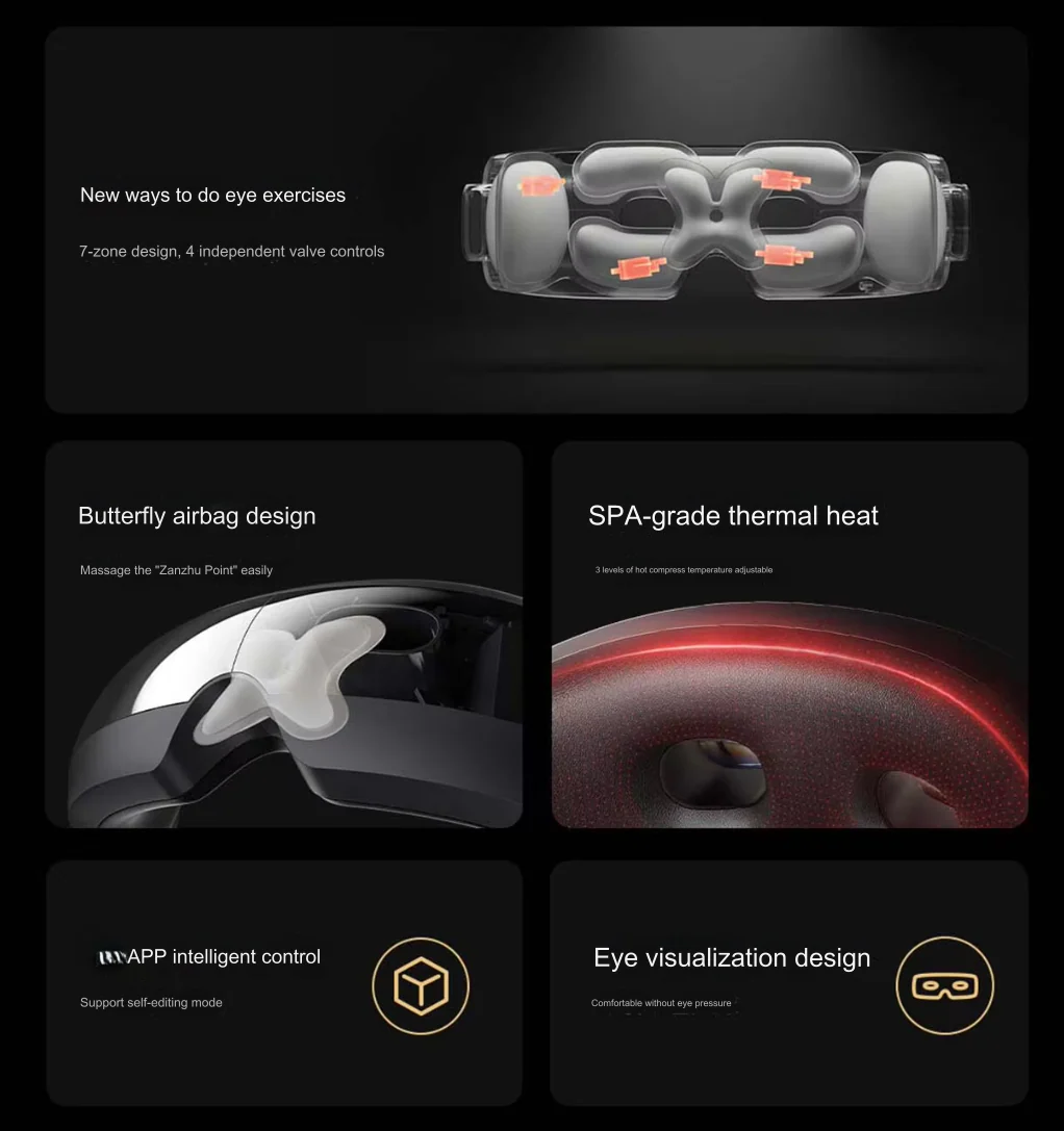 Smart Hot Compress Foldable Fatigue Eye Care Massager - Image 5