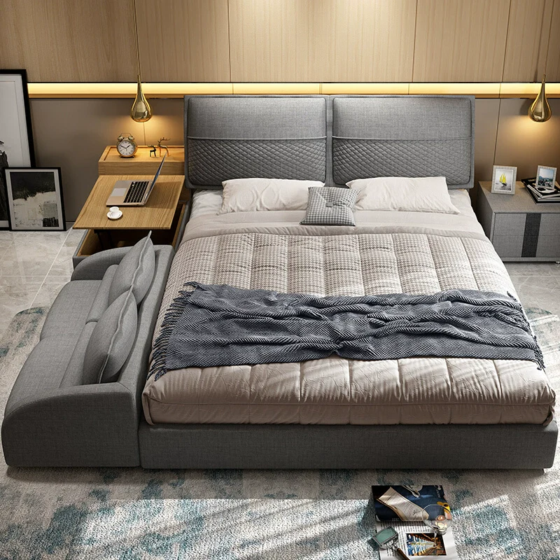 Smart Living Adjustable Built-in Desk Station Sofa Bed - Image 4