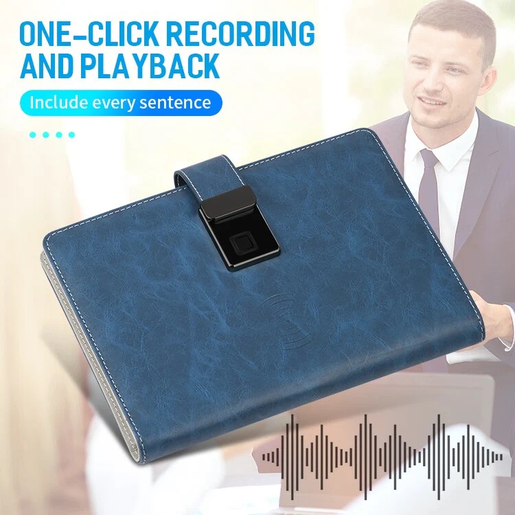 Smart Lock Fingerprint Wireless Charging Notebook - Image 7