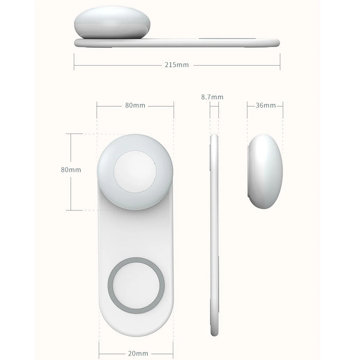 Smart Modern Wireless Charging Slim Night Lamp - Image 10