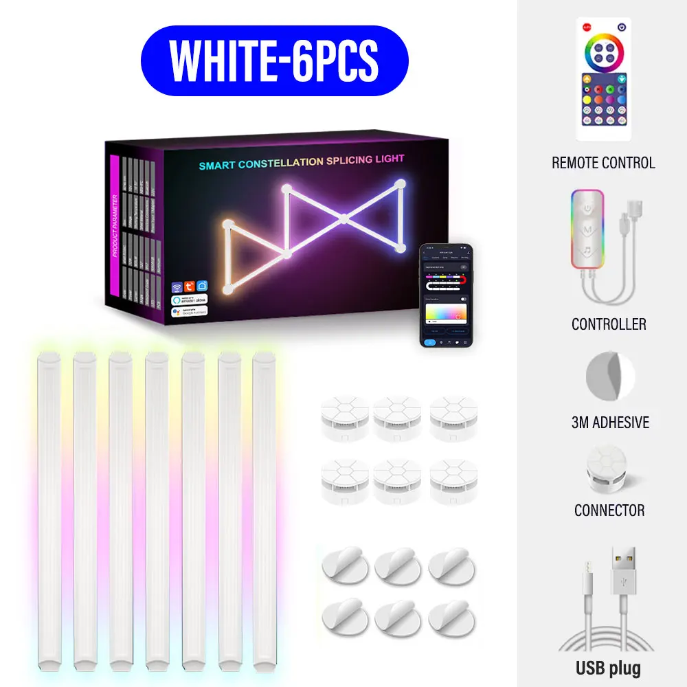 Smart Mosaic DIY Ambient Intelligent App Control Wall Lamp - Image 6