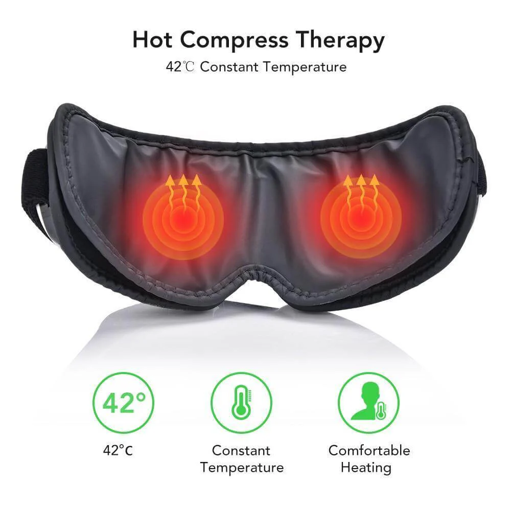 Smart Rechargeable Electric Hot Eye Massager for Eye Strain - Image 4