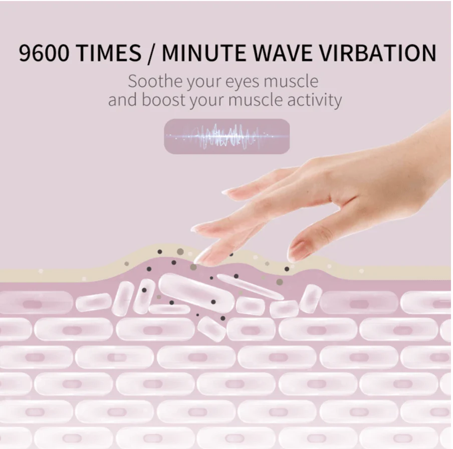 Smart Rechargeable Electric Hot Eye Massager for Eye Strain - Image 6