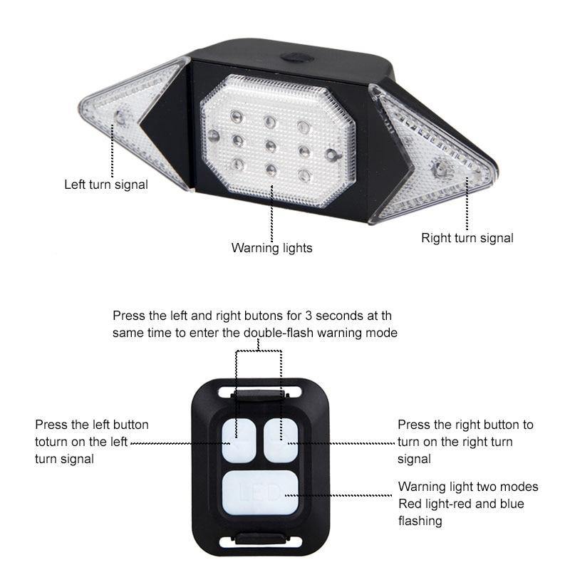 Smart Remote Control Bike Turning Light - Image 7