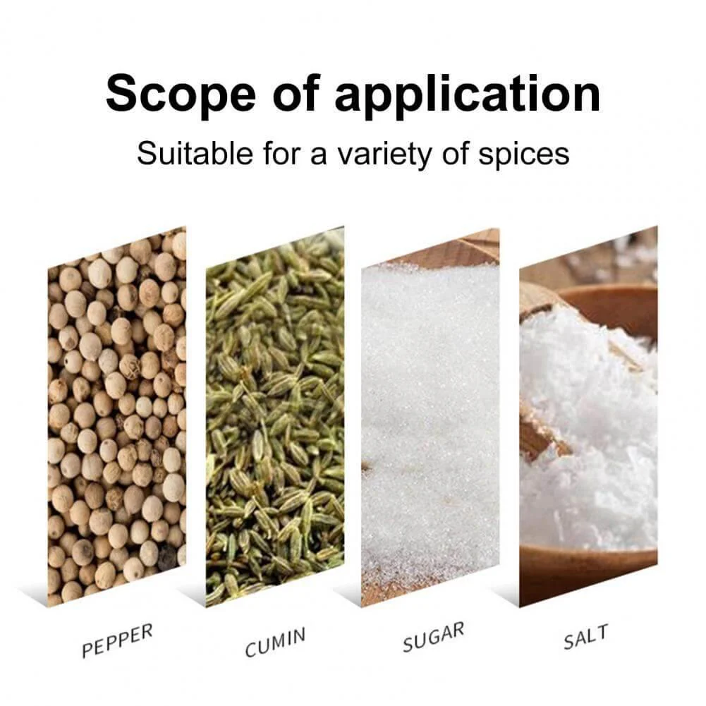 Smart Rotating Stainless Steel Glass Seasoning Set - Image 5