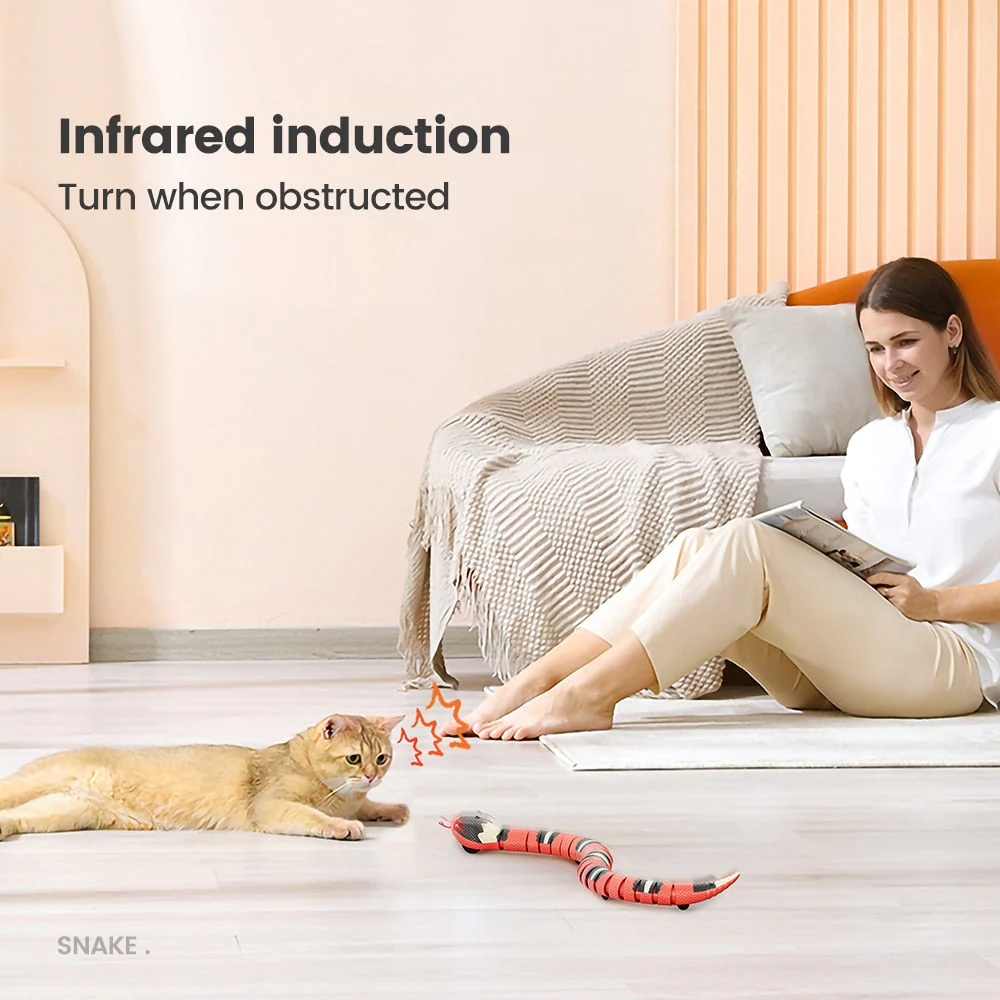 Smart Sensing Snake Interactive Cat Toy - Image 3