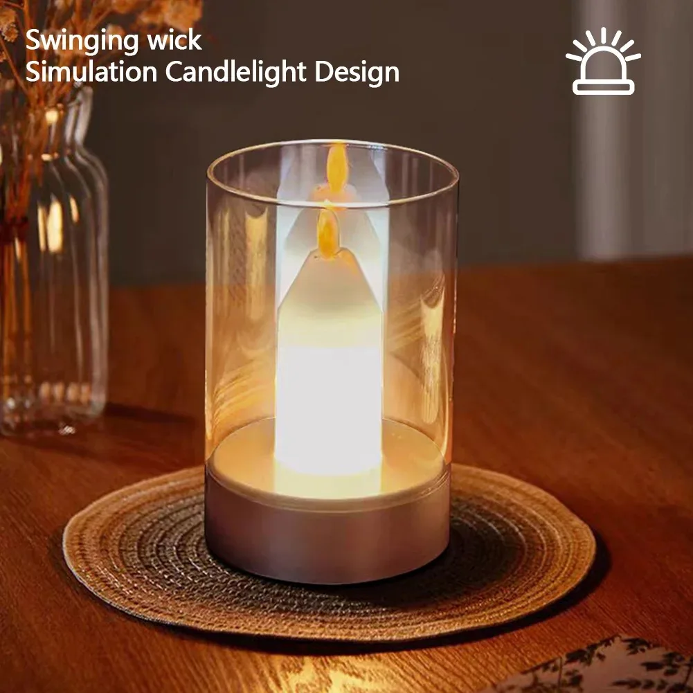 Smart Sensor Hover LED Flameless Candle Lamp - Image 4