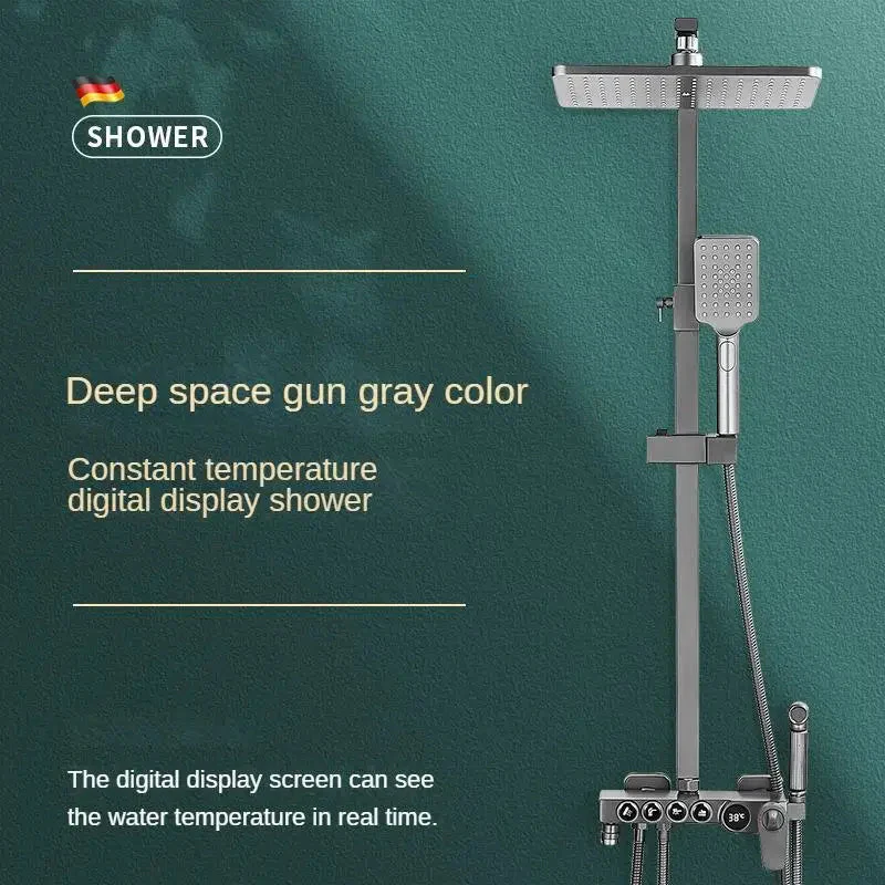 Smart Thermostatic Digital LCD Bidet Sprayer Elegant Shower Set - Image 4