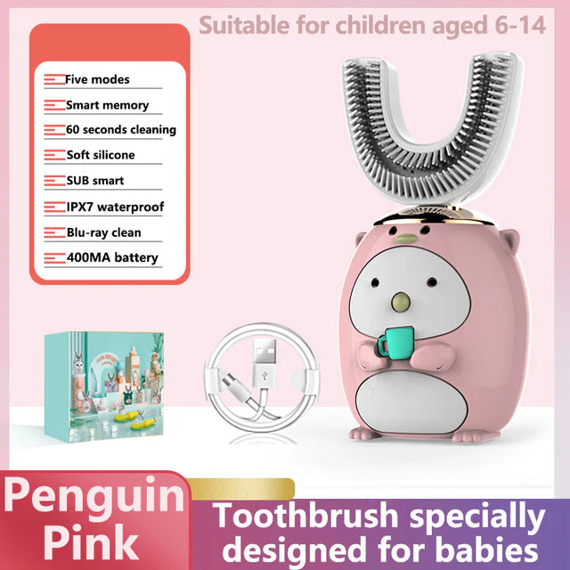 Smart Ultrasonic Silicone Toothbrush for Kids - Image 13