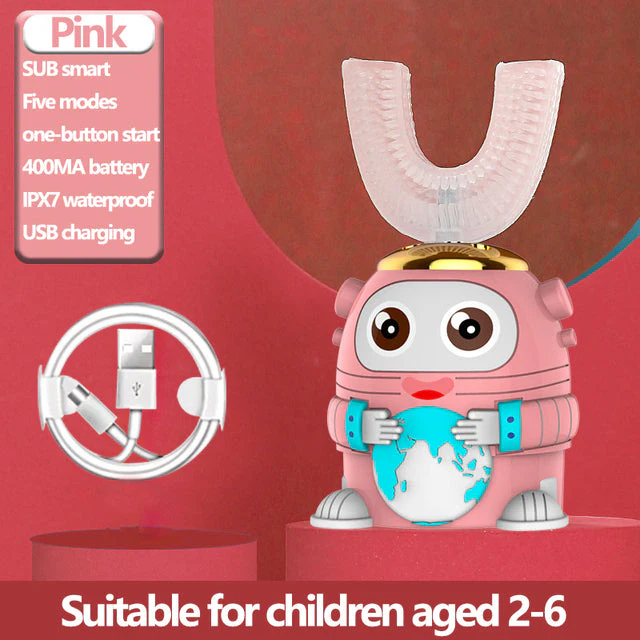 Smart Ultrasonic Silicone Toothbrush for Kids - Image 16
