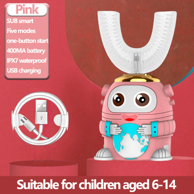 Smart Ultrasonic Silicone Toothbrush for Kids - Image 17
