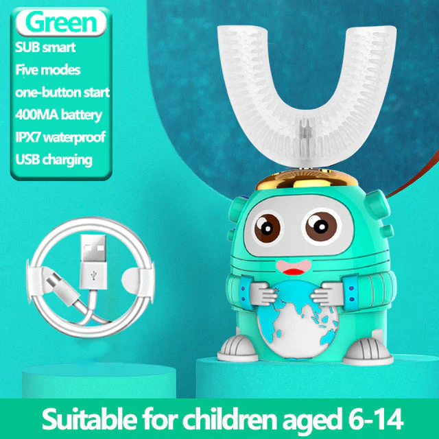 Smart Ultrasonic Silicone Toothbrush for Kids - Image 21
