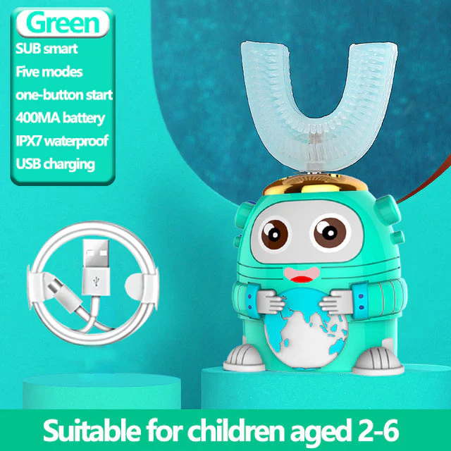 Smart Ultrasonic Silicone Toothbrush for Kids - Image 23