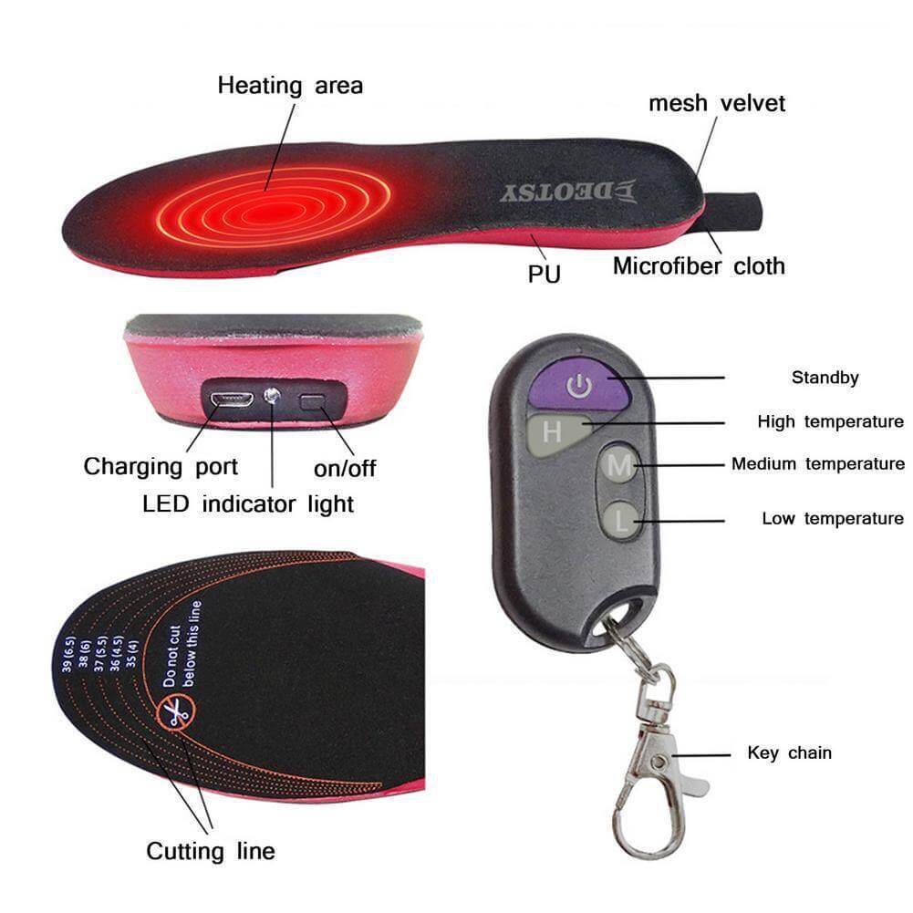 Smart USB Remote Control Foot Heater Pad - Image 7