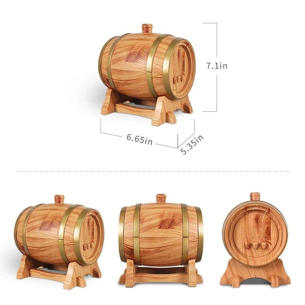Smart Wine Barrel Aroma Diffuser with Bluetooth Speaker - Image 3