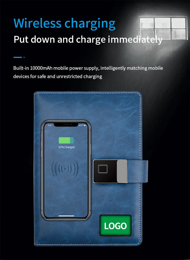 Smart Wireless Charging Business Notebook - Image 13
