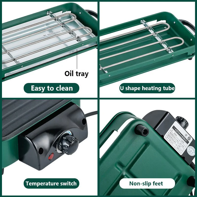 Smokeless Adjustable Electric Grill - Image 4