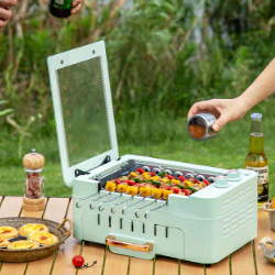 Smokeless Automatic Rotating Electric Oven Grill - Image 2