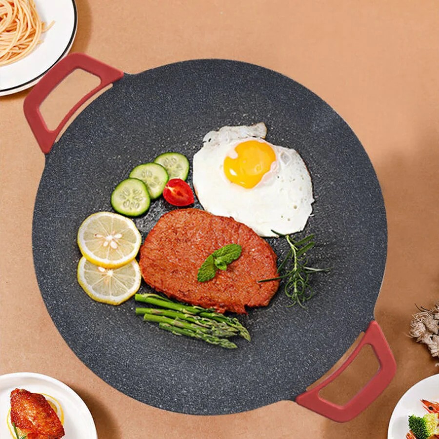 Smokeless Non-stick Plate Electric Grill - Image 4
