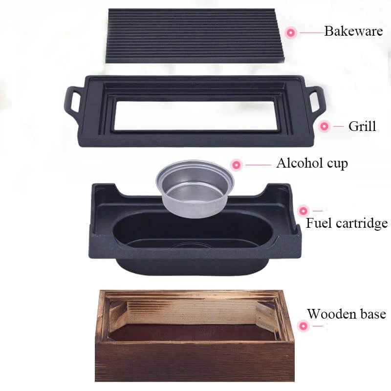 Smokeless Portable Japanese Non-Stick BBQ Grill - Image 7