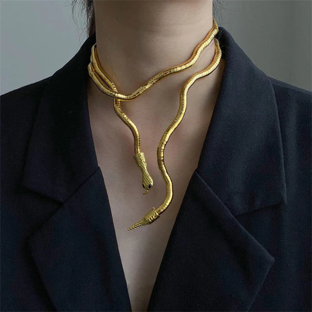 Snake Flexible Stylish Necklace - Image 4