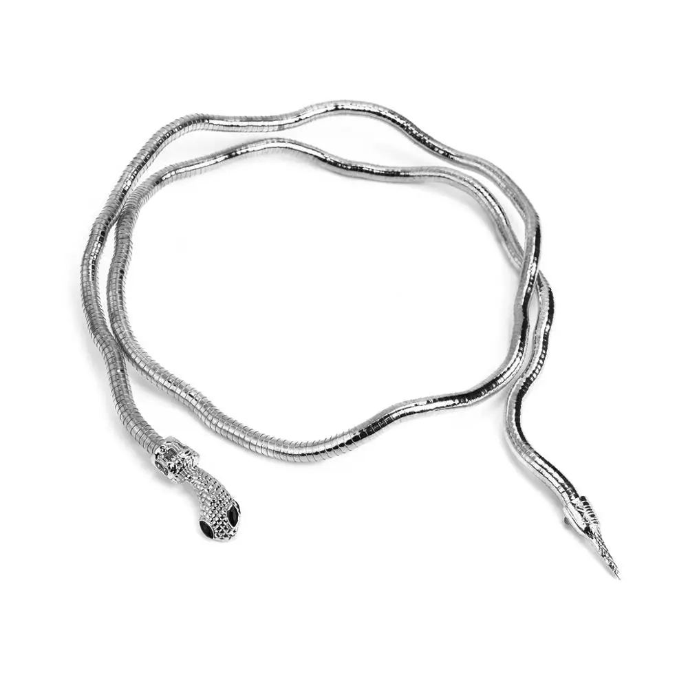 Snake Wrap Bold Dual Necklace - Image 9