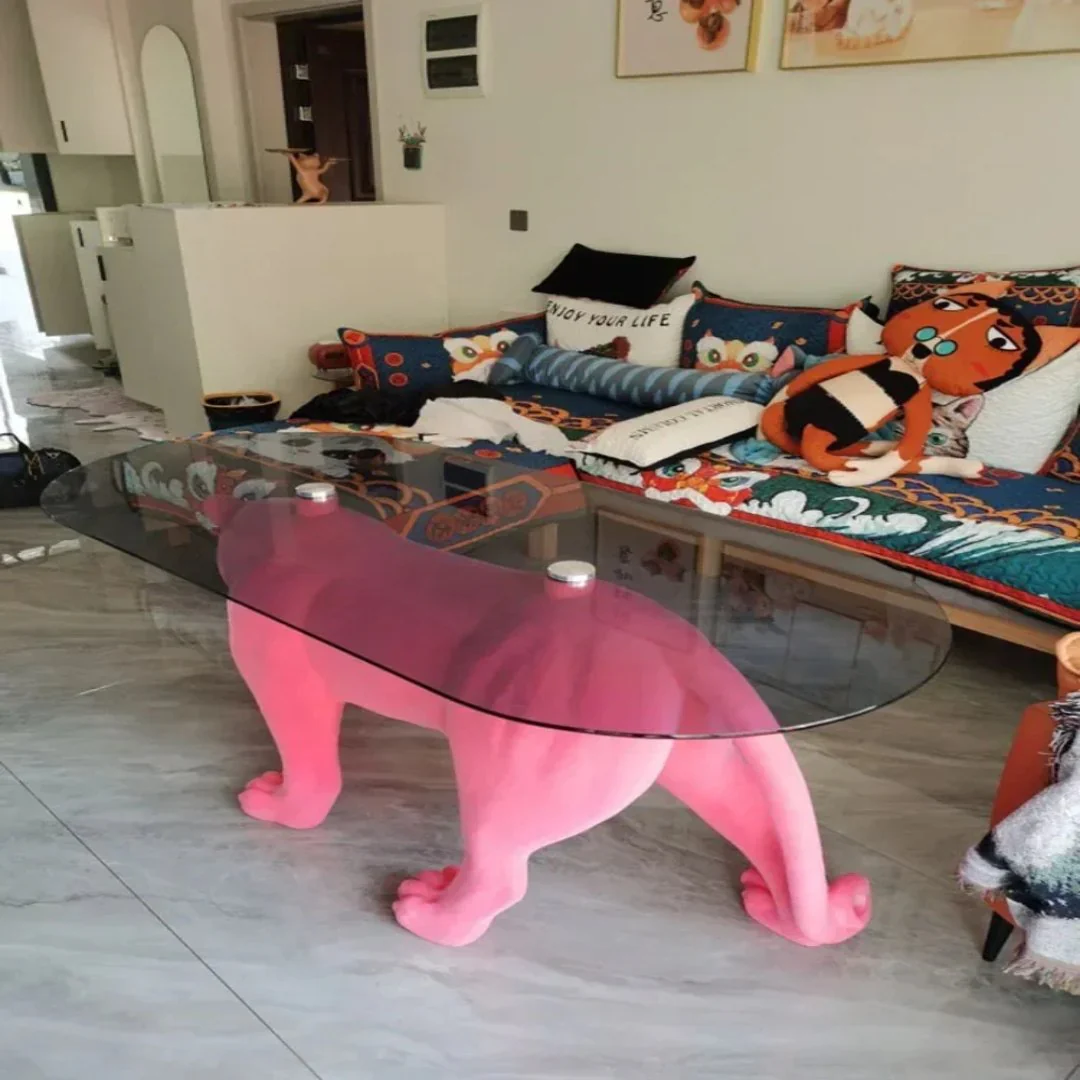 Sneaky Jungle Leopard Coffee Table - Image 5