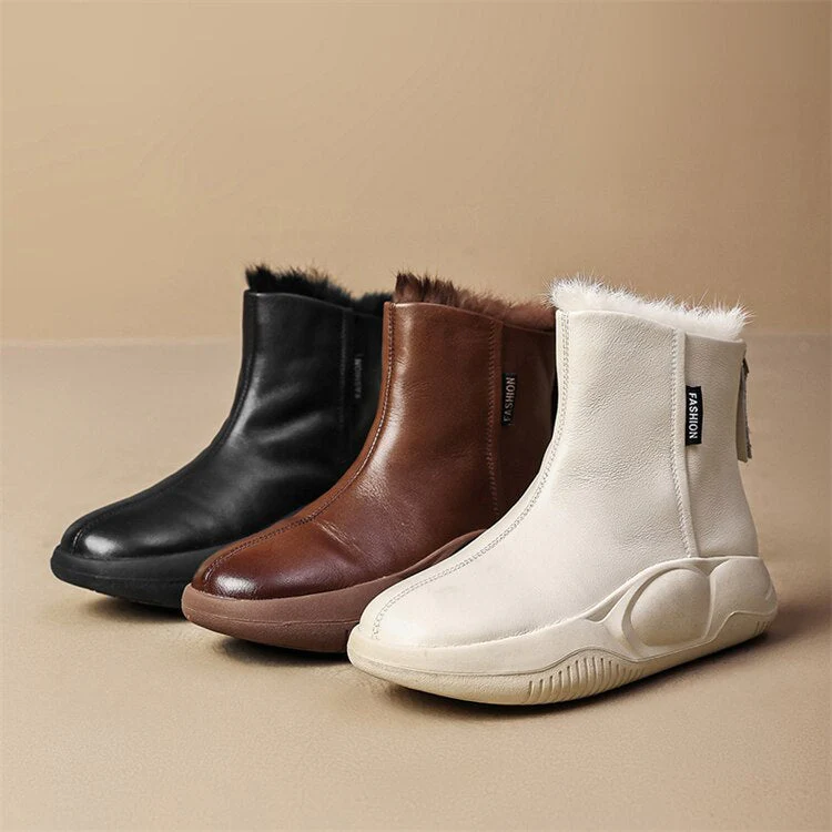 Snowbound Leather Snow Boots - Image 2