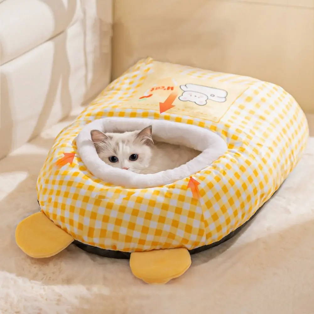 Snuggle Dreams Comfy Cat Bed House - Image 2
