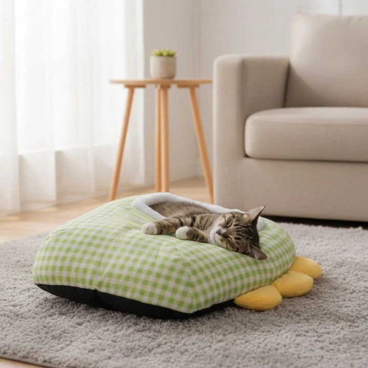 Snuggle Dreams Comfy Cat Bed House - Image 4