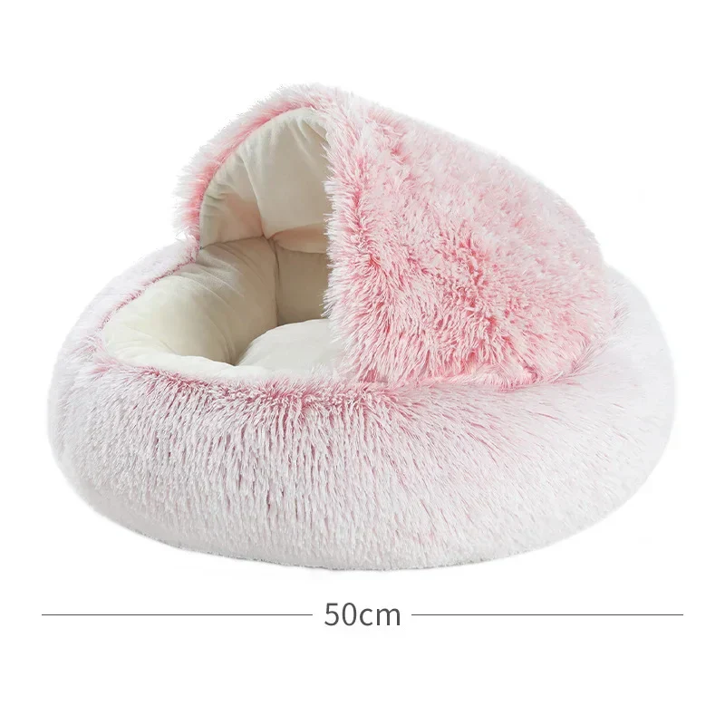 Snuggle Nest Plush Covered Pet Bed - Image 6