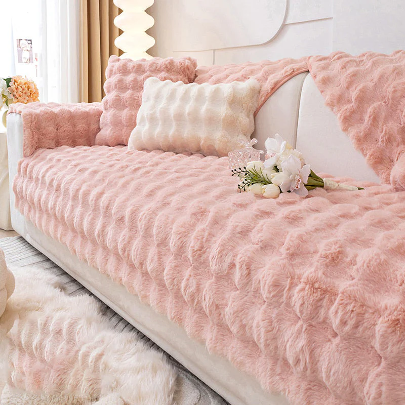 Snuggly Comfy Plush Sofa Cover - Image 10