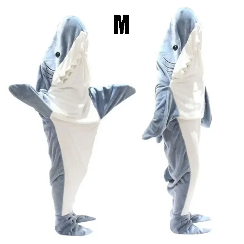 Snuggly Shark Cozy Hooded Onesie Blanket - Image 11