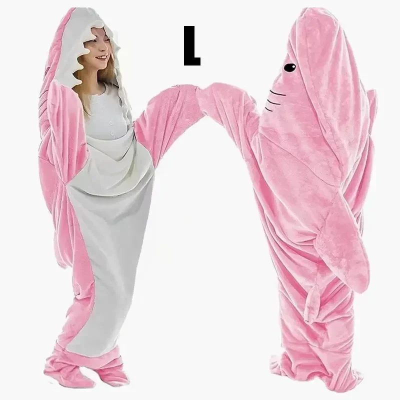 Snuggly Shark Cozy Hooded Onesie Blanket - Image 12